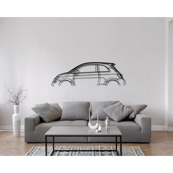 Fiat 500 simple silhouette