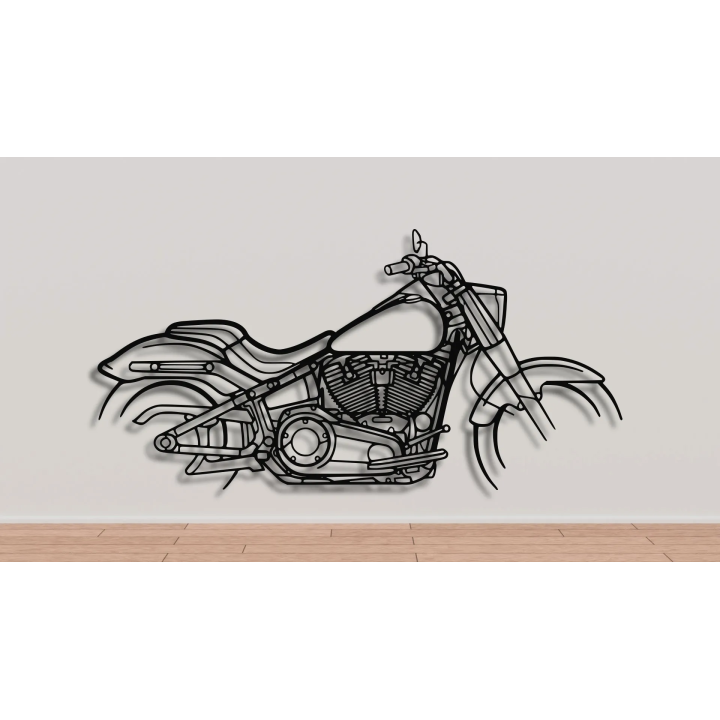 Harley Davidson Fatboy silhouette