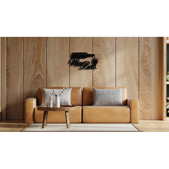 Winebar cortensteel sign