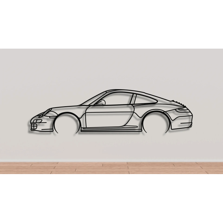 Porsche 911 997 full silhouette