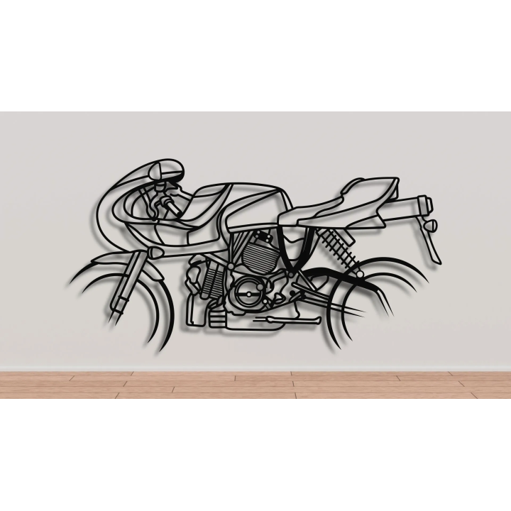 Ducati Mike Hailwood 900e silhouette