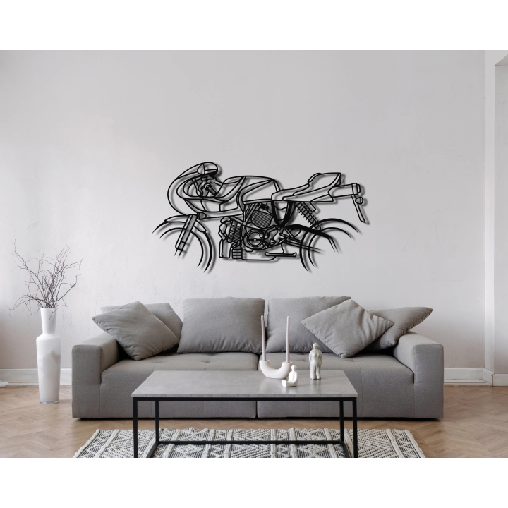 Ducati Mike Hailwood 900e silhouette