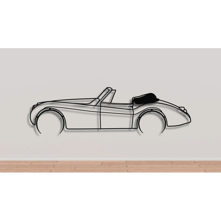 Jaguar XK150 full silhouette