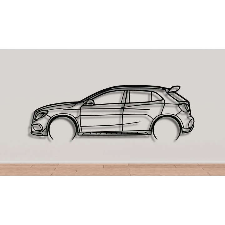 Mercedes GLA 45 full silhouette
