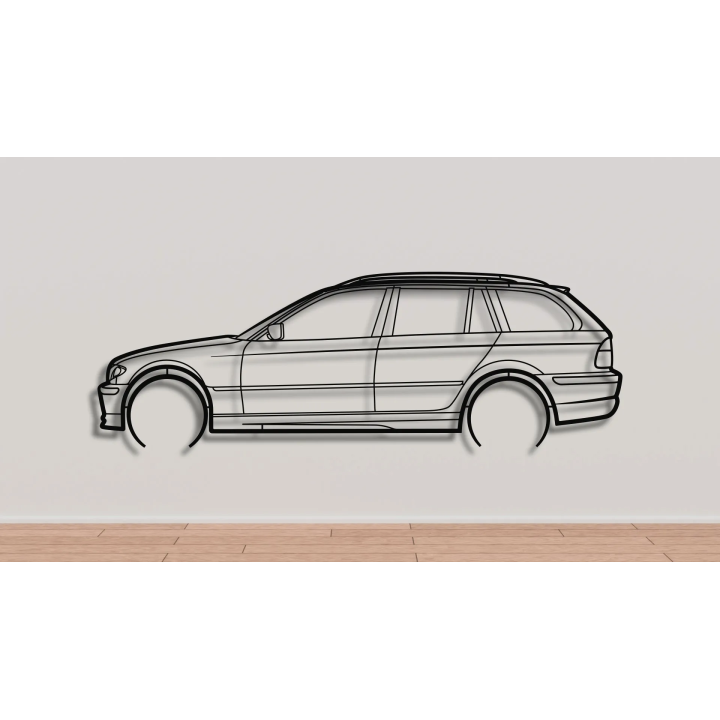 BMW E46 touring (facelift) full silhouette