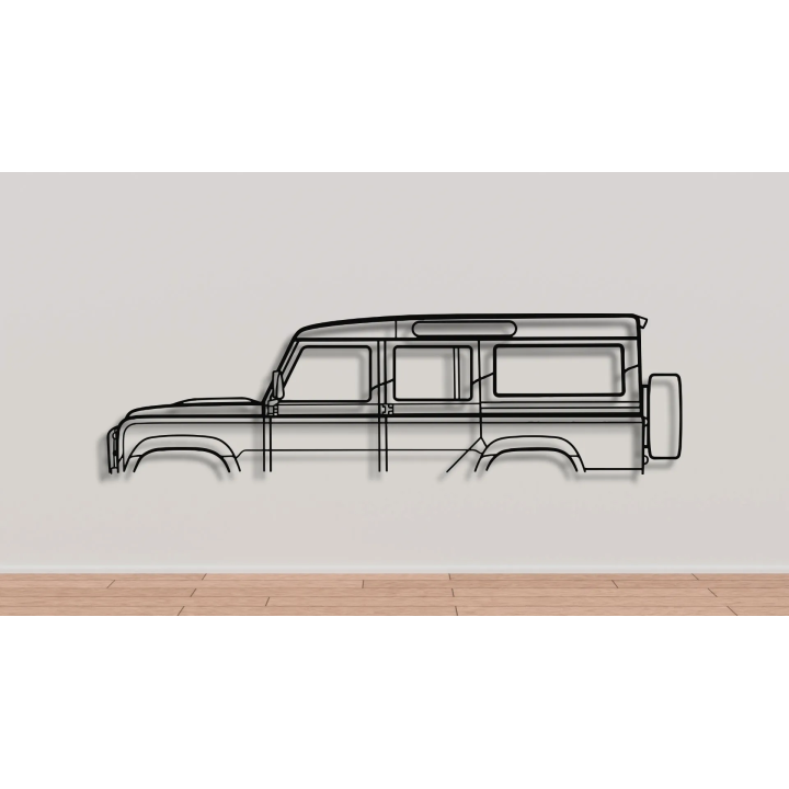 Land Rover Defender L316 110 simple silhouette