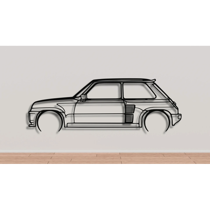 Renault 5 turbo full silhouette