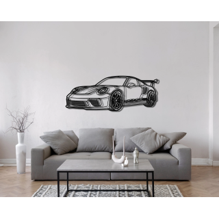 Porsche 911 GT3 RS angled silhouette