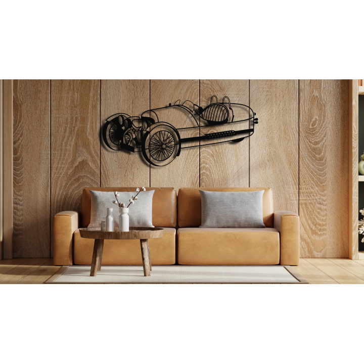 Morgan 3 wheeler isometric silhouette