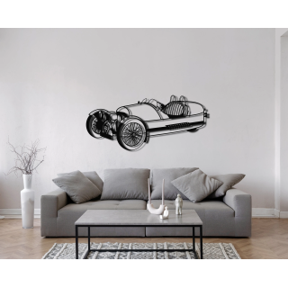 Morgan 3 wheeler isometric silhouette