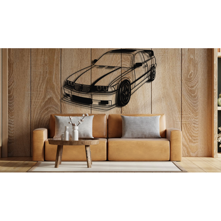 BMW M3 E36 isometric silhouette