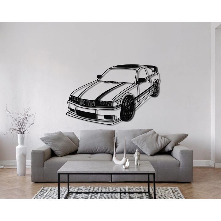BMW M3 E36 isometric silhouette