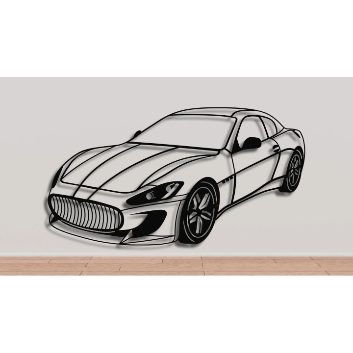 Maserati Granturismo isometric silhouette