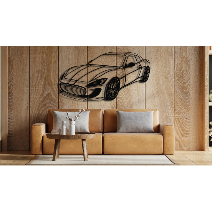 Maserati Granturismo isometric silhouette