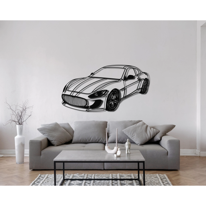 Maserati Granturismo isometric silhouette