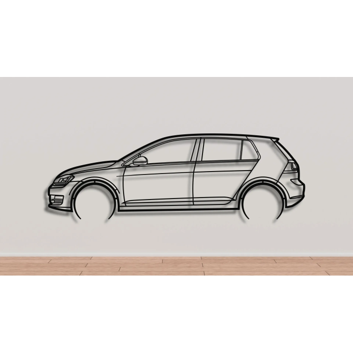 VW Golf Mk7 full silhouette