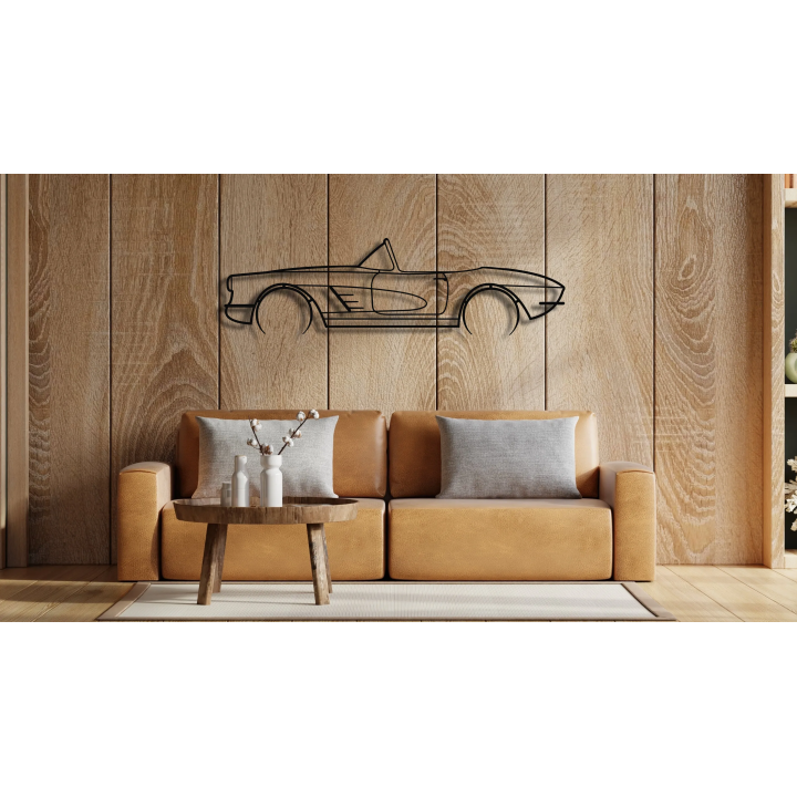 Chevrolet Corvette C1 convertible full silhouette