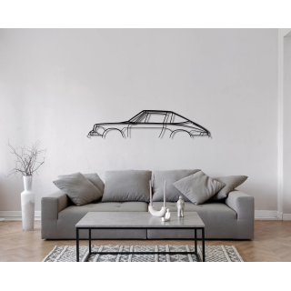 Porsche 911 F targa simple silhouette