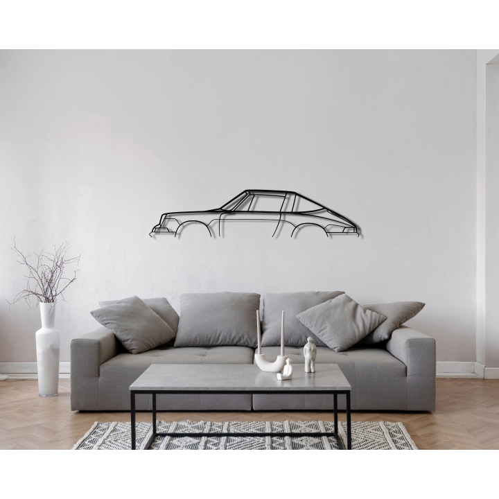 Porsche 911 F targa simple silhouette