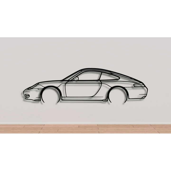 Porsche 911 996 full silhouette