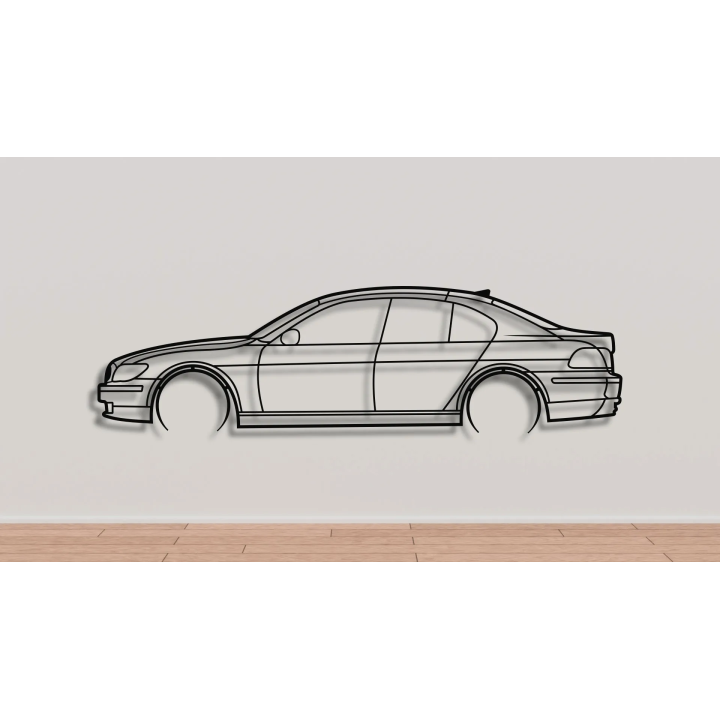 BMW 7 series E65 full silhouette