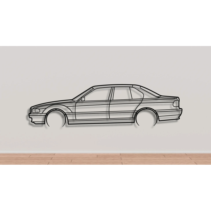 BMW 7 series E38 full silhouette