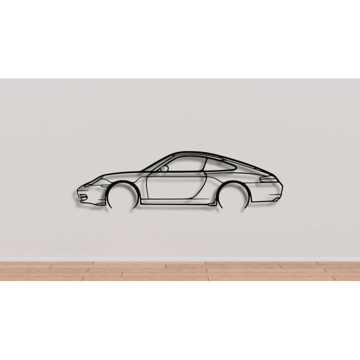 Porsche 911 996 full silhouette