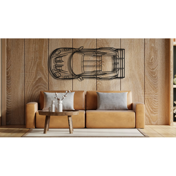 Porsche 911 992 GT3 RS top silhouette