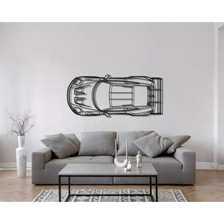 Porsche 911 992 GT3 RS top silhouette