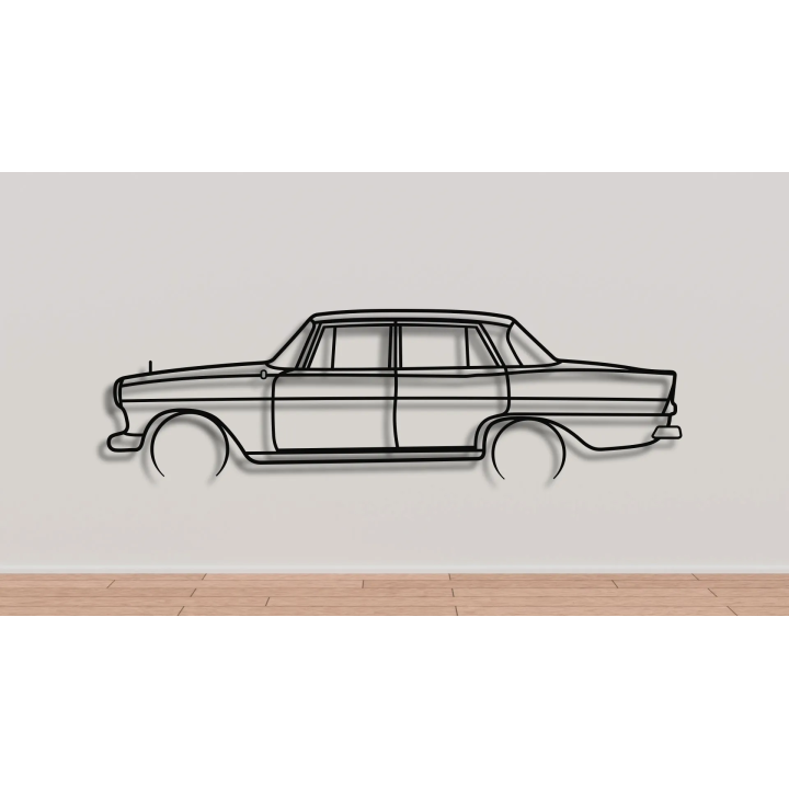 Mercedes W110 full silhouette