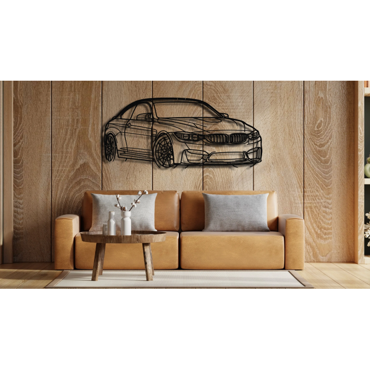 BMW M4 F82 angled silhouette