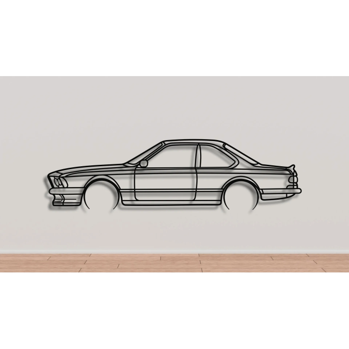 BMW E24 full silhouette