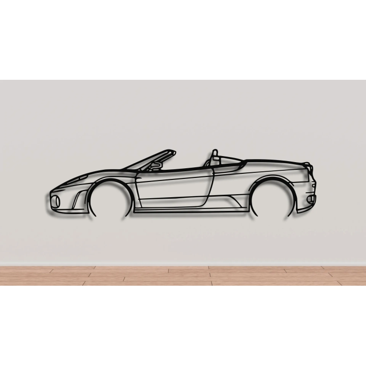 Ferrari F430 spider full silhouette