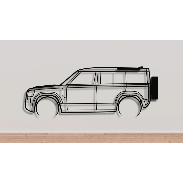 Landrover Defender L663 110 full silhouette