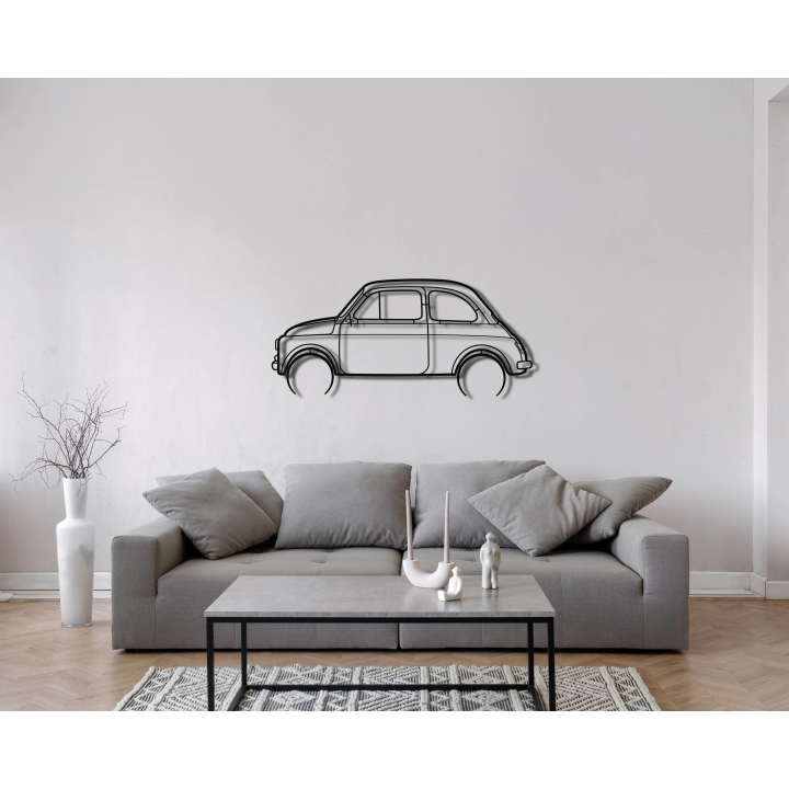 Fiat 500 full silhouette