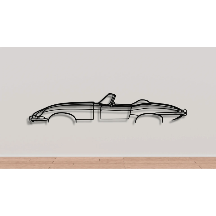 Jaguar E-Type simple silhouette