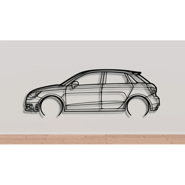 Audi A1 full silhouette