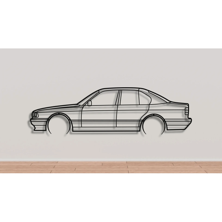 BMW E34 full silhouette