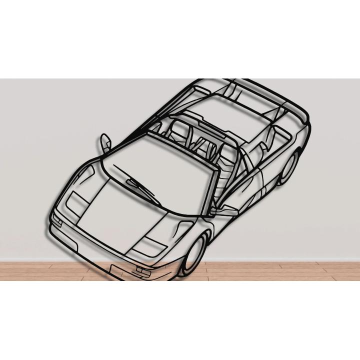 Lamborghini Diablo isometric silhouette