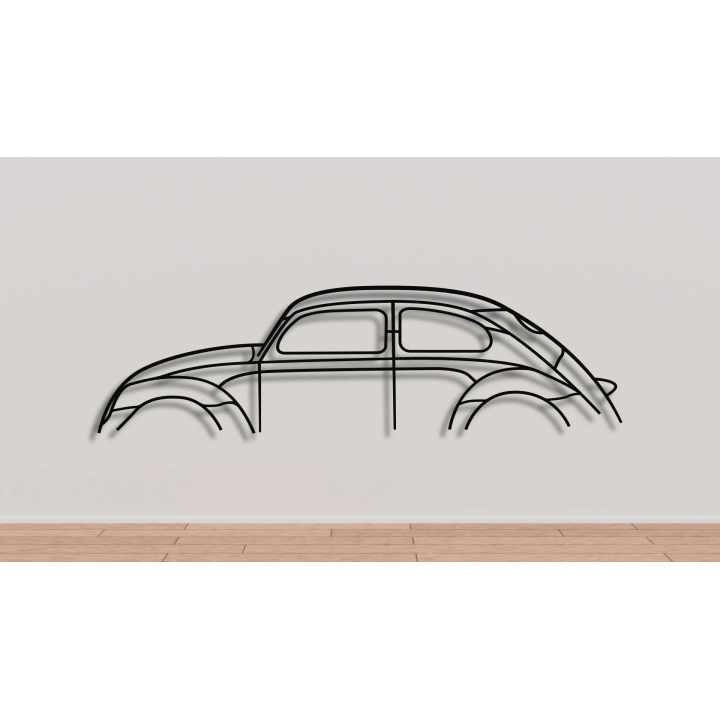 Volkswagen Beetle simple silhouette