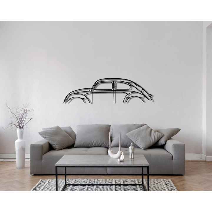 Volkswagen Beetle simple silhouette