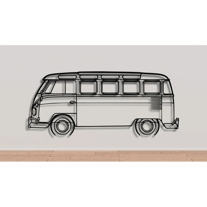 Volkswagen T1 samba full silhouette