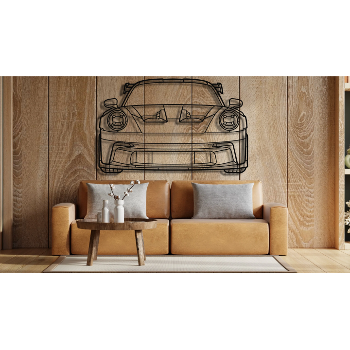 Porsche 911 992 GT3 RS front silhouette