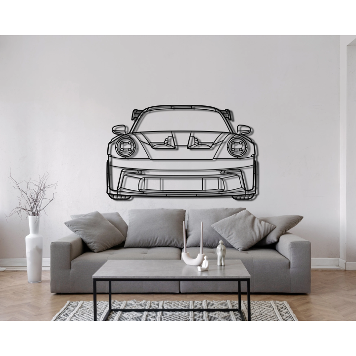 Porsche 911 992 GT3 RS front silhouette