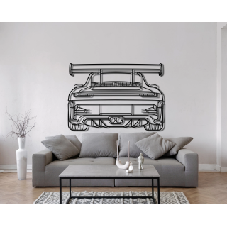 Porsche 911 992 GT3 RS back silhouette