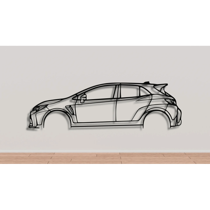 Toyota Corolla GR simple silhouette