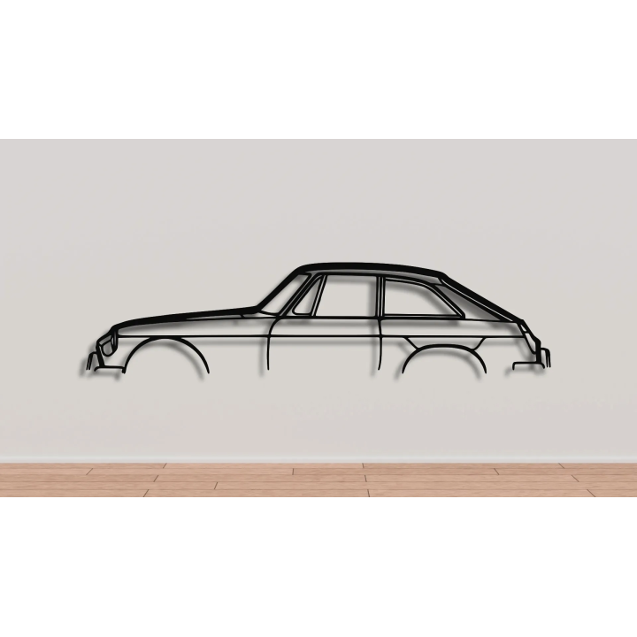 MG MGB GT simple silhouette
