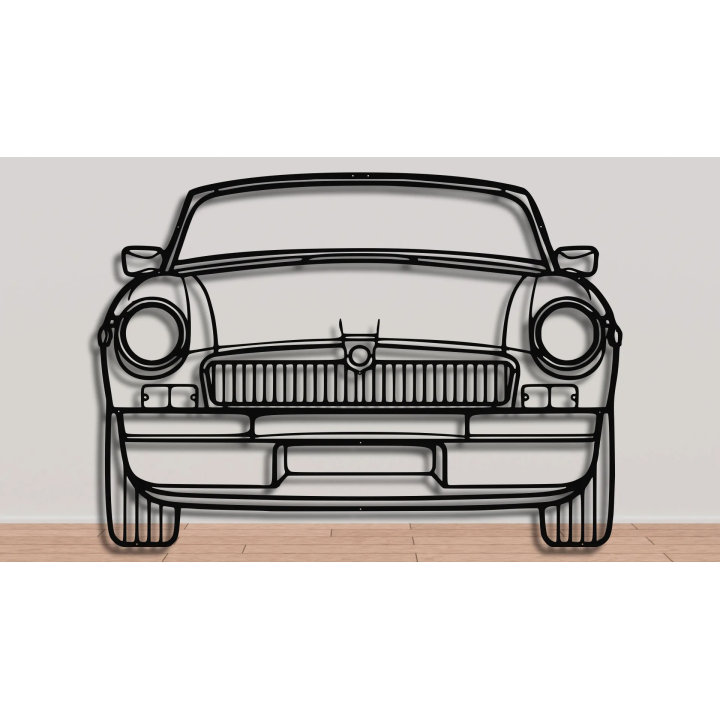 MG MGB front silhouette