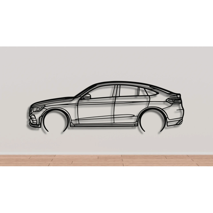 Mercedes GLC coupe full silhouette