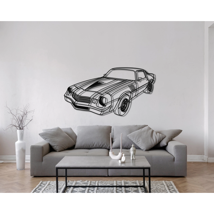Chevrolet Camaro Mk2 isometric silhouette